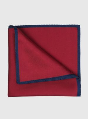 Pochette De Costume Uni - Bordeaux