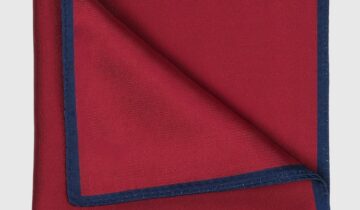 Pochette De Costume Uni – Bordeaux