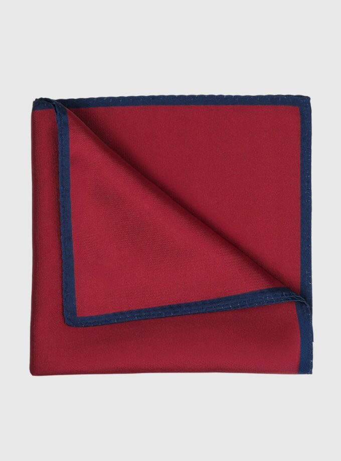 Pochette De Costume Uni - Bordeaux