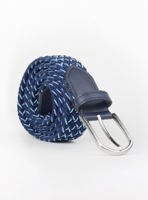 Ceinture Tressée - Bleu / Bleu Ciel