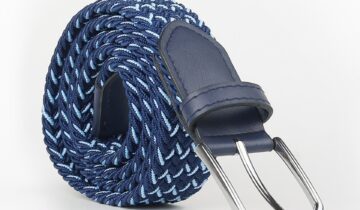 Ceinture Tressée – Bleu / Bleu Ciel