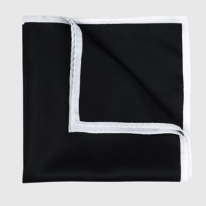 Pochette De Costume Uni - Noir