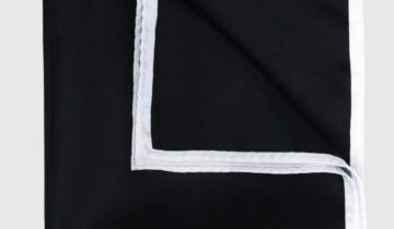 Pochette De Costume Uni – Noir