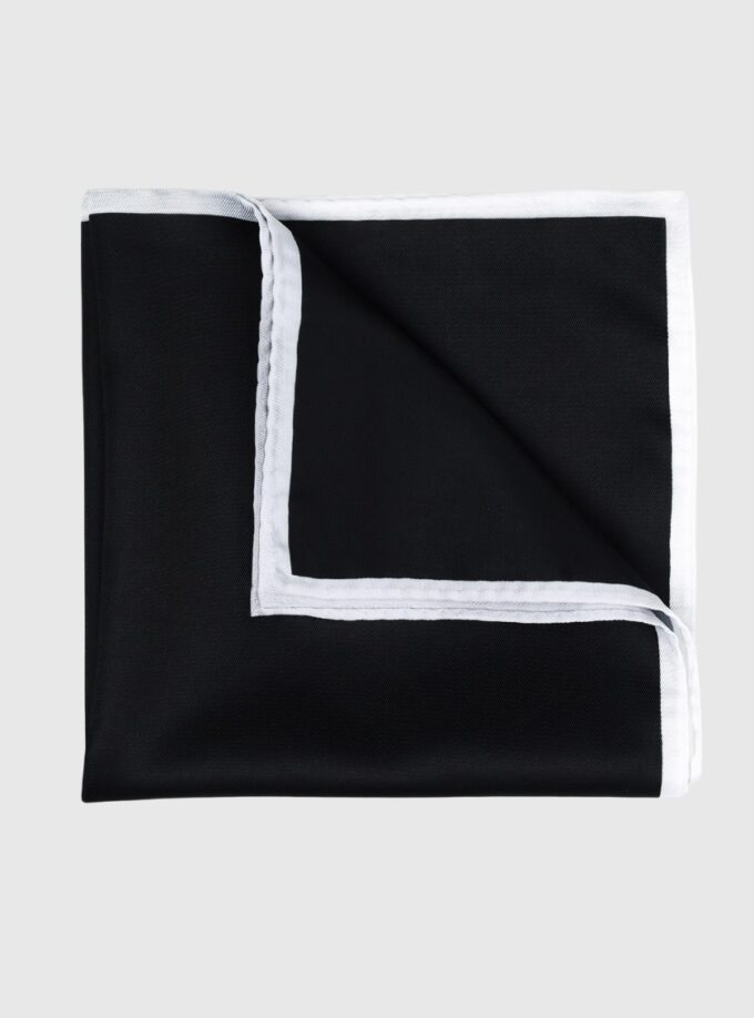 Pochette De Costume Uni - Noir