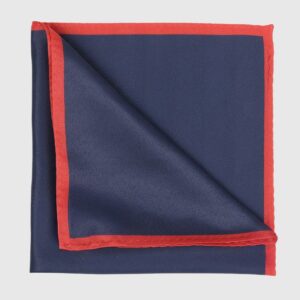 Pochette De Costume Uni - Bleu marine