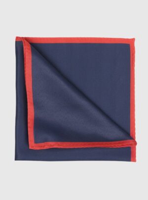 Pochette De Costume Uni - Bleu marine