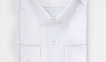Chemise Ajustée Décontractée En Coton – Blanc