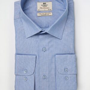 Chemise Ajustée en Coton - Bleu Ciel