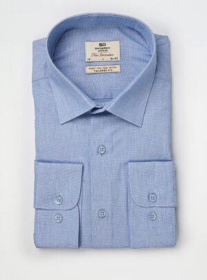 Chemise Ajustée en Coton - Bleu Ciel