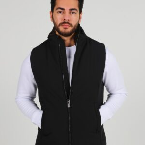 Gilet Matelassée Sport À Fermeture Éclair - Noir
