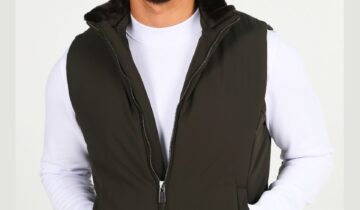 Gilet Matelassée Sport À Fermeture Éclair – Khaki