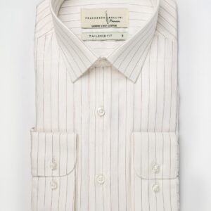 Chemise Ajustée à Rayures Étroites - Bordeaux
