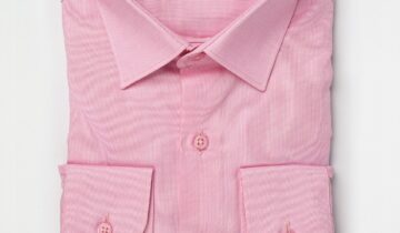 Chemise Ajustée en Coton – Rose