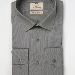Chemise Ajustée en Coton - Gris Foncé