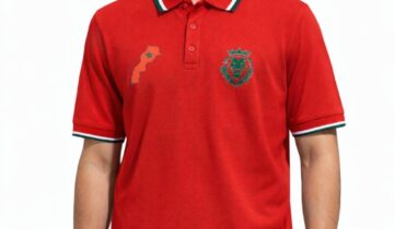 Polo Manches courtes à Col Rouge Boutonné – Rouge