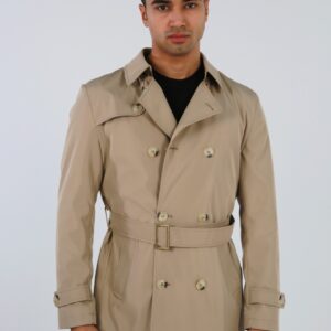 Trench-Coat Croisé Décontracté - Camel