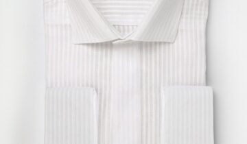 Chemise Ajustée Col Classique À Boutons Manchette – Blanc