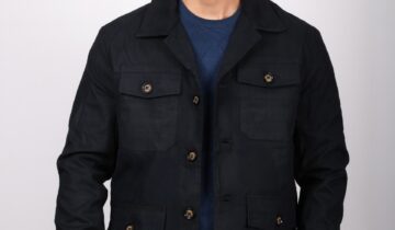 Jacket Safari à Quatres Poches – Bleu Marine