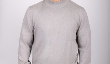 Pull Urbain à Col Cheminée – Gris