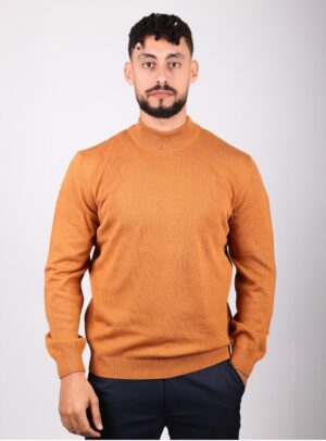 Pull Urbain à Col Cheminée - Brique