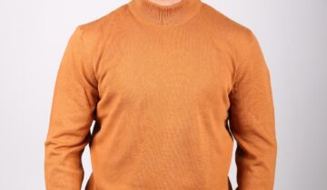 Pull Urbain à Col Cheminée – Brique