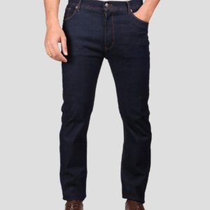 Pantalon Jean Ajusté 5 poches – Bleu Denim