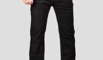 Pantalon Jean Ajusté 5 poches – Noir