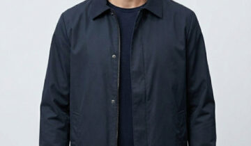 Veste imperméable légère style urbain – Bleu Marine