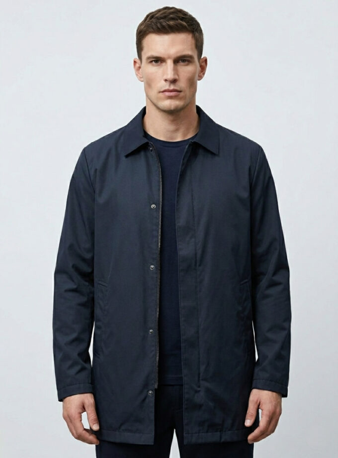 Veste imperméable légère style urbain - Bleu Marine