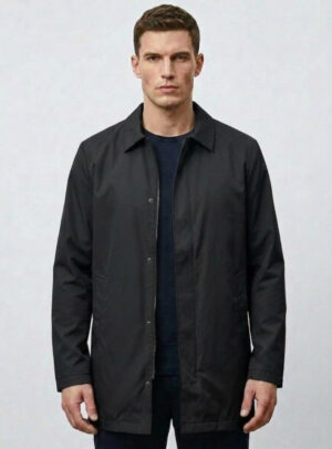 Veste imperméable légère style urbain - Noir