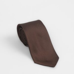 Cravate À Motif Fantaisie – Marron