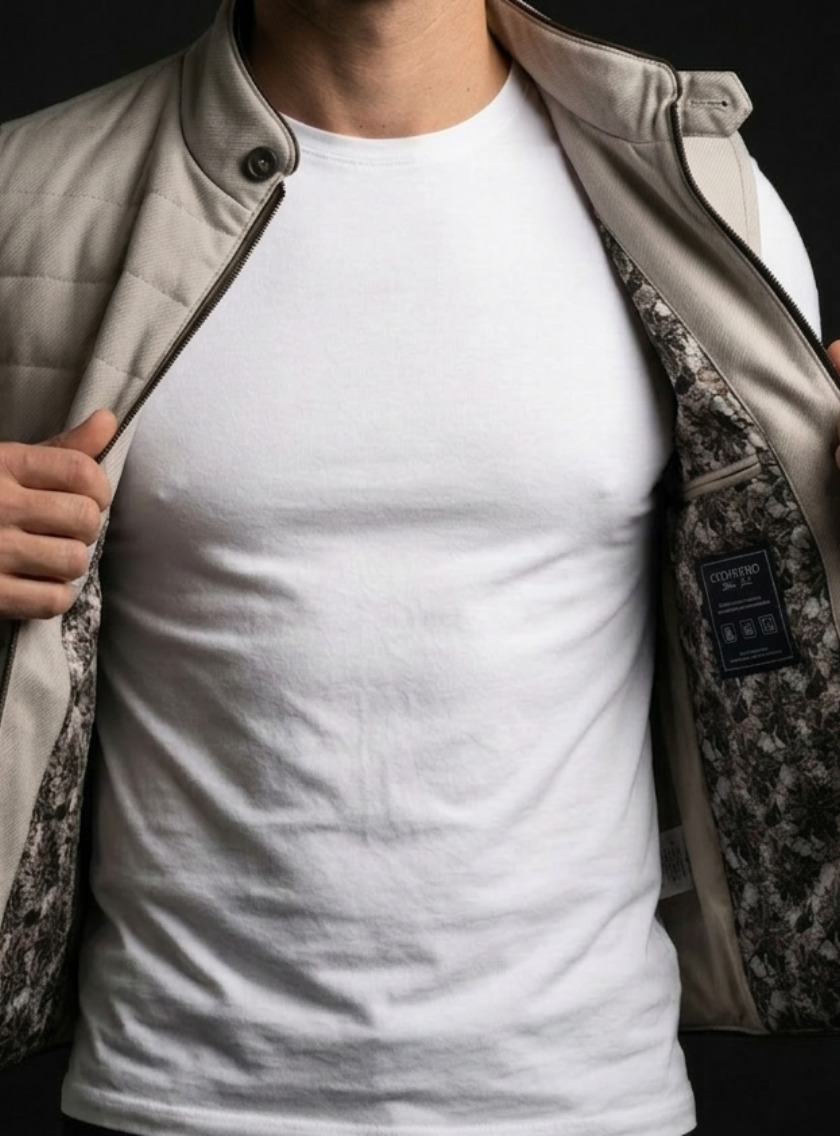 Gilet Matelassé léger - Gris – Image 3