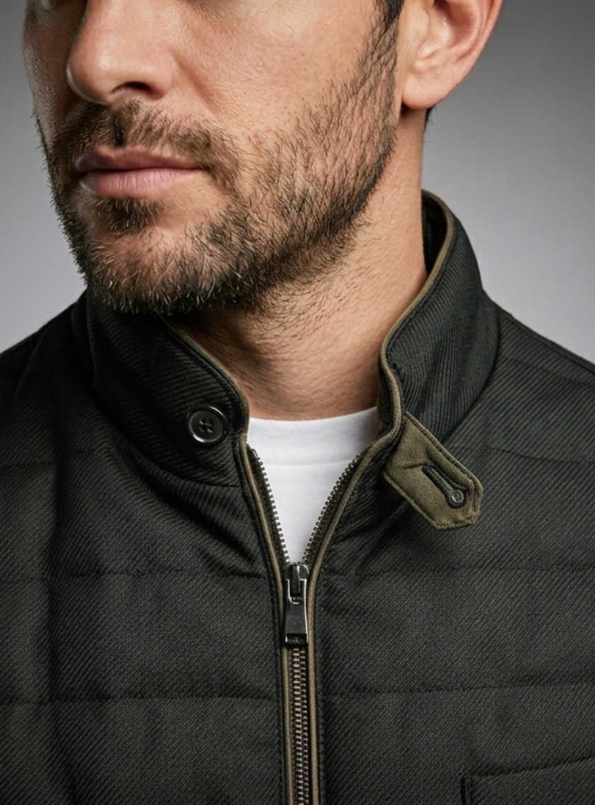 Gilet Matelassé léger - Noir – Image 2