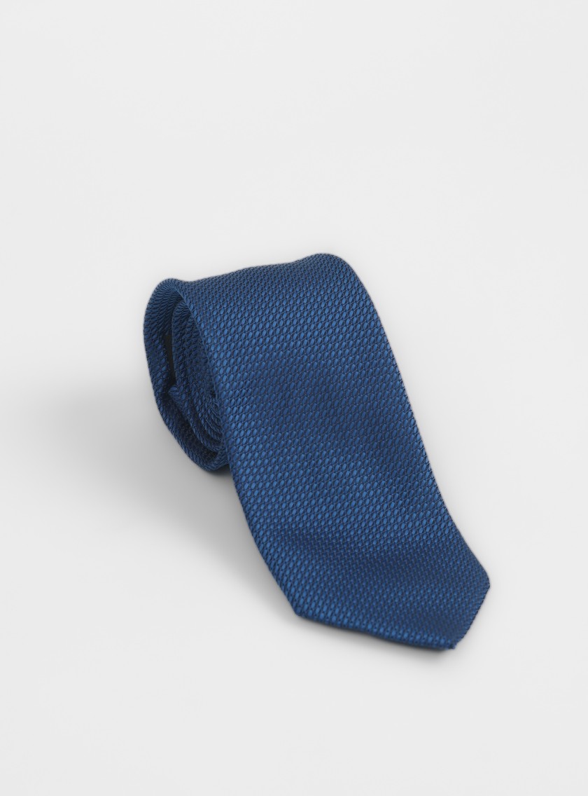 Cravate À Motif Fantaisie – Bleu