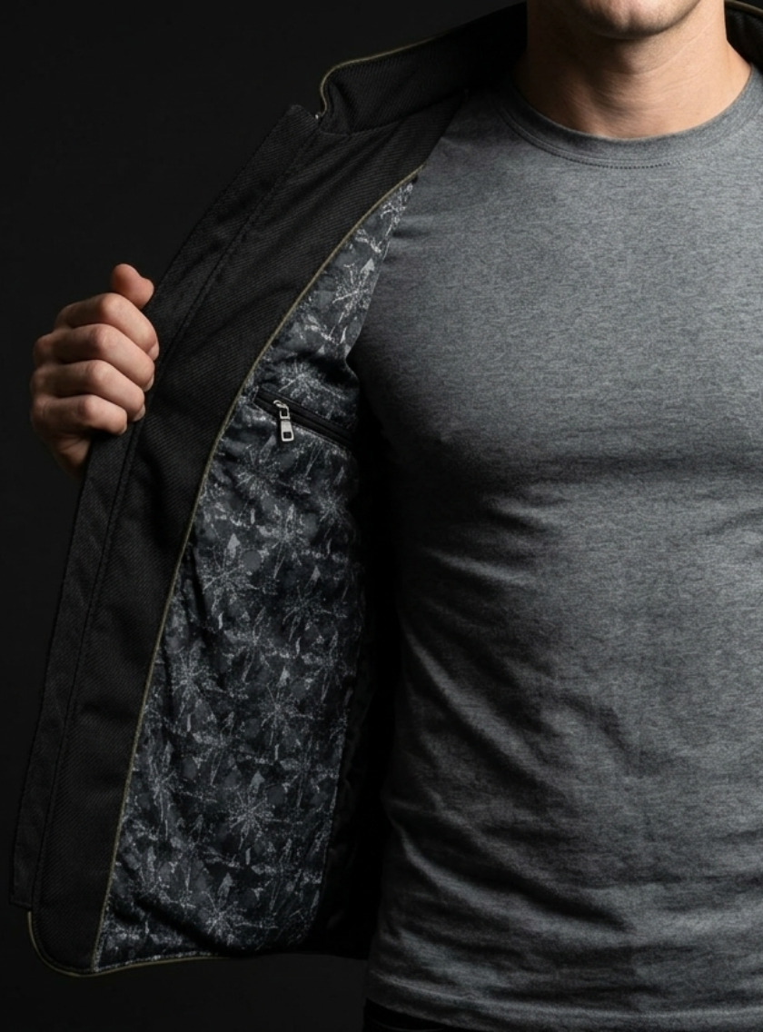 Gilet Matelassé léger - Noir – Image 4