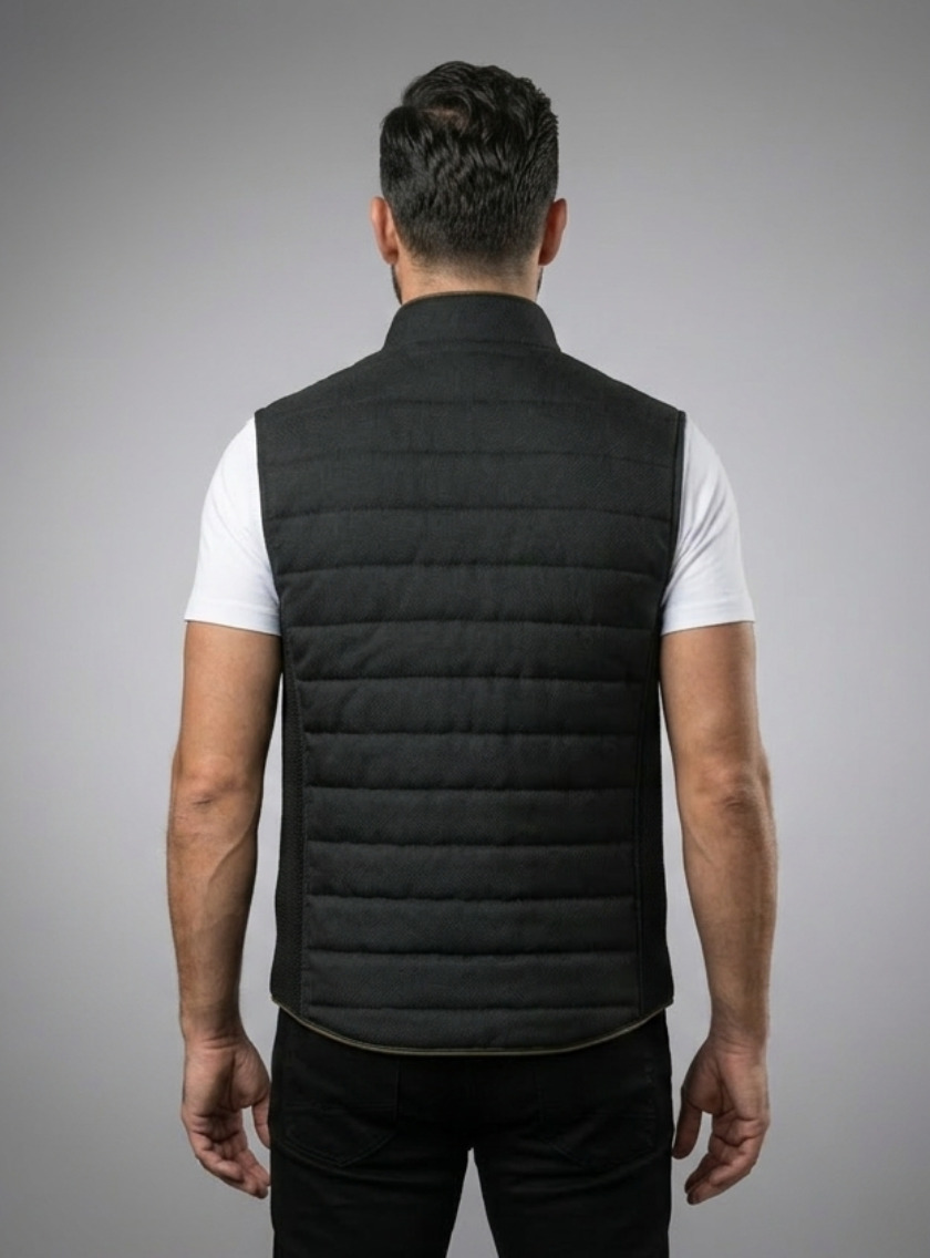 Gilet Matelassé léger - Noir – Image 5