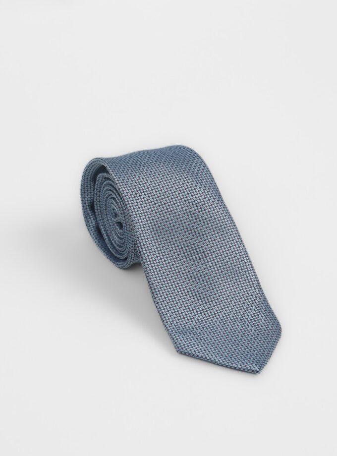 Cravate À Motif Fantaisie – Bleu