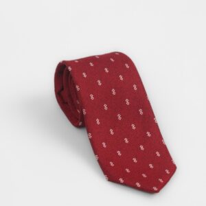Cravate À Motif Fantaisie – Rouge
