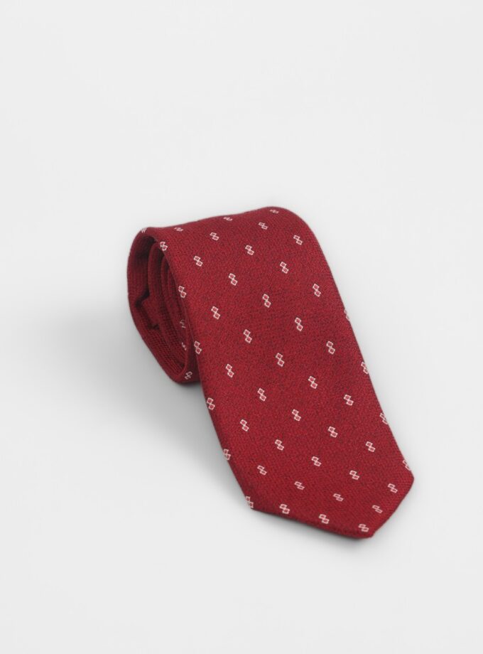 Cravate À Motif Fantaisie – Rouge