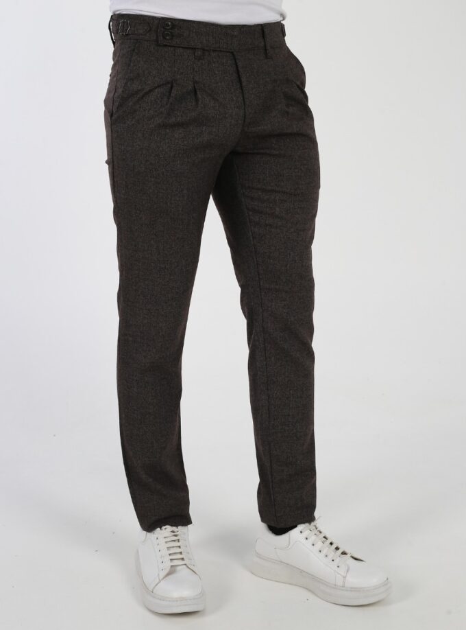 Pantalon Classique Sport Slim – Marron