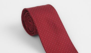 Cravate À Motif Fantaisie – Rouge