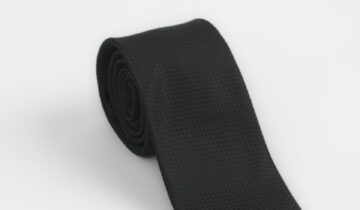 Cravate À Motif Fantaisie – Noir