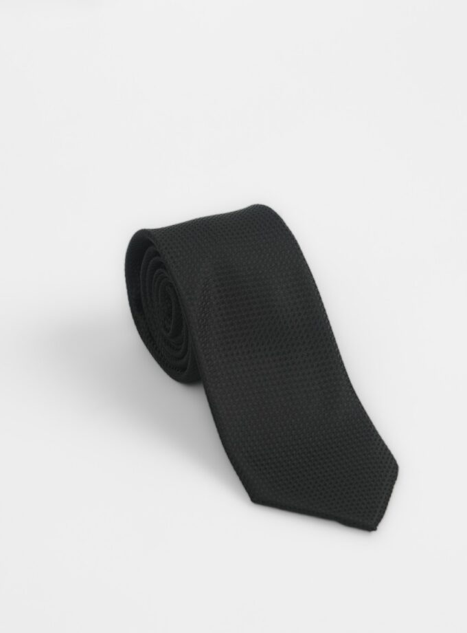 Cravate À Motif Fantaisie – Noir