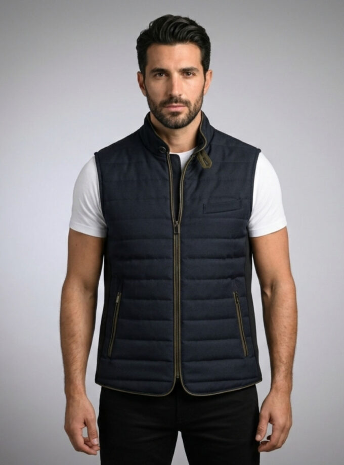 Gilet Matelassé léger- Bleu Marine