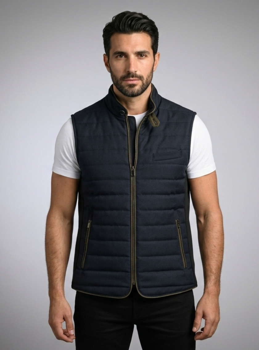 Gilet Matelassé léger- Bleu Marine