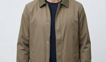 Veste imperméable légère style urbain – Khaki