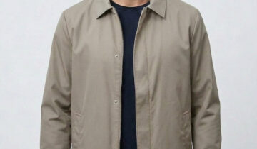 Veste imperméable légère style urbain – Beige