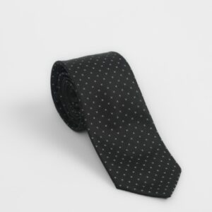 Cravate À Motif Fantaisie – Noir