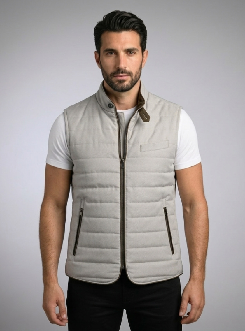 Gilet Matelassé léger - Gris