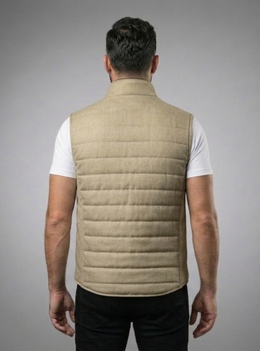 Gilet Matelassé léger - Beige – Image 4